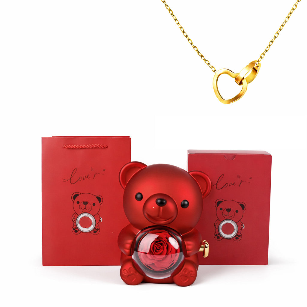 Miś z ukrytym łańcuszkiem