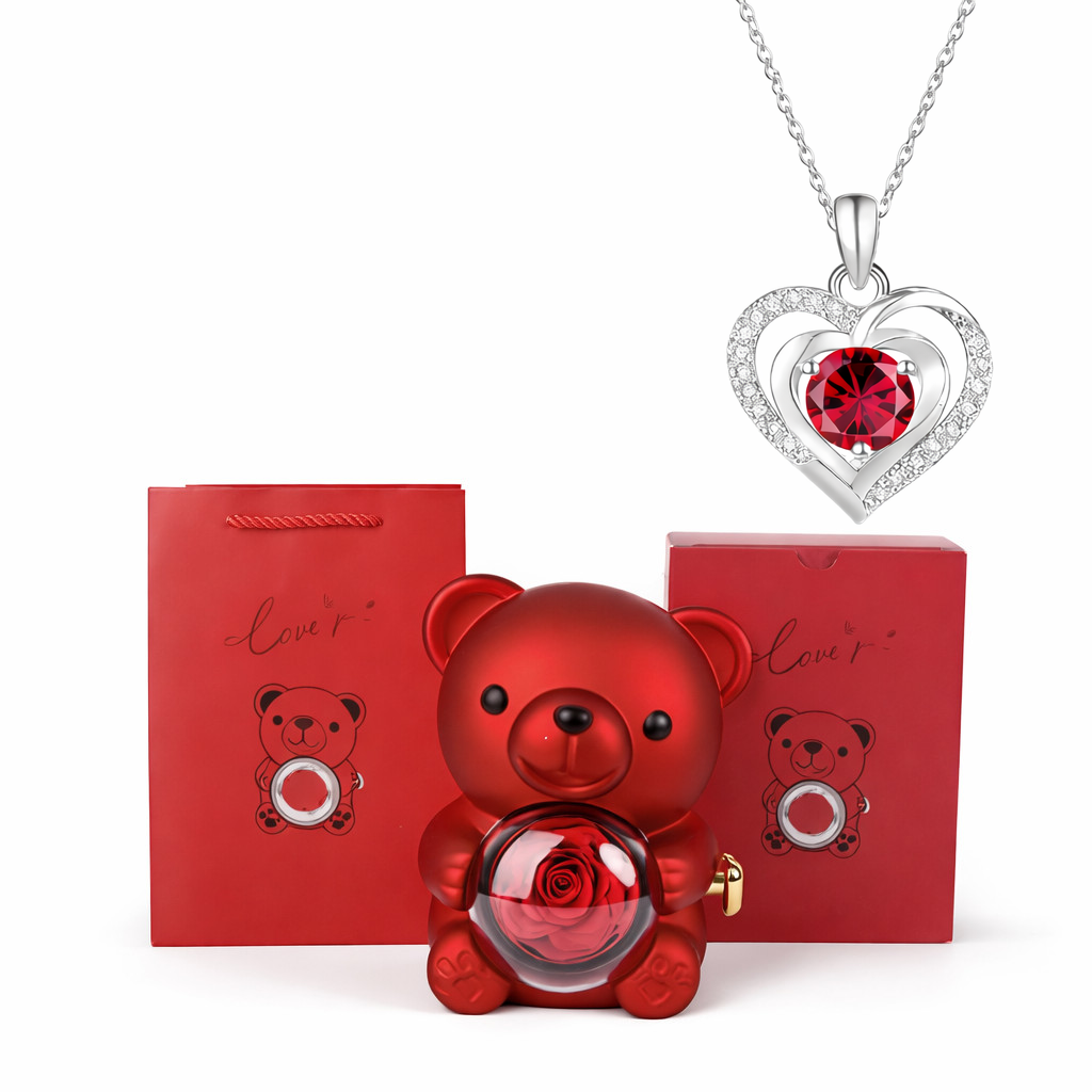 Miś z ukrytym łańcuszkiem