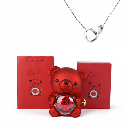 Miś z ukrytym łańcuszkiem