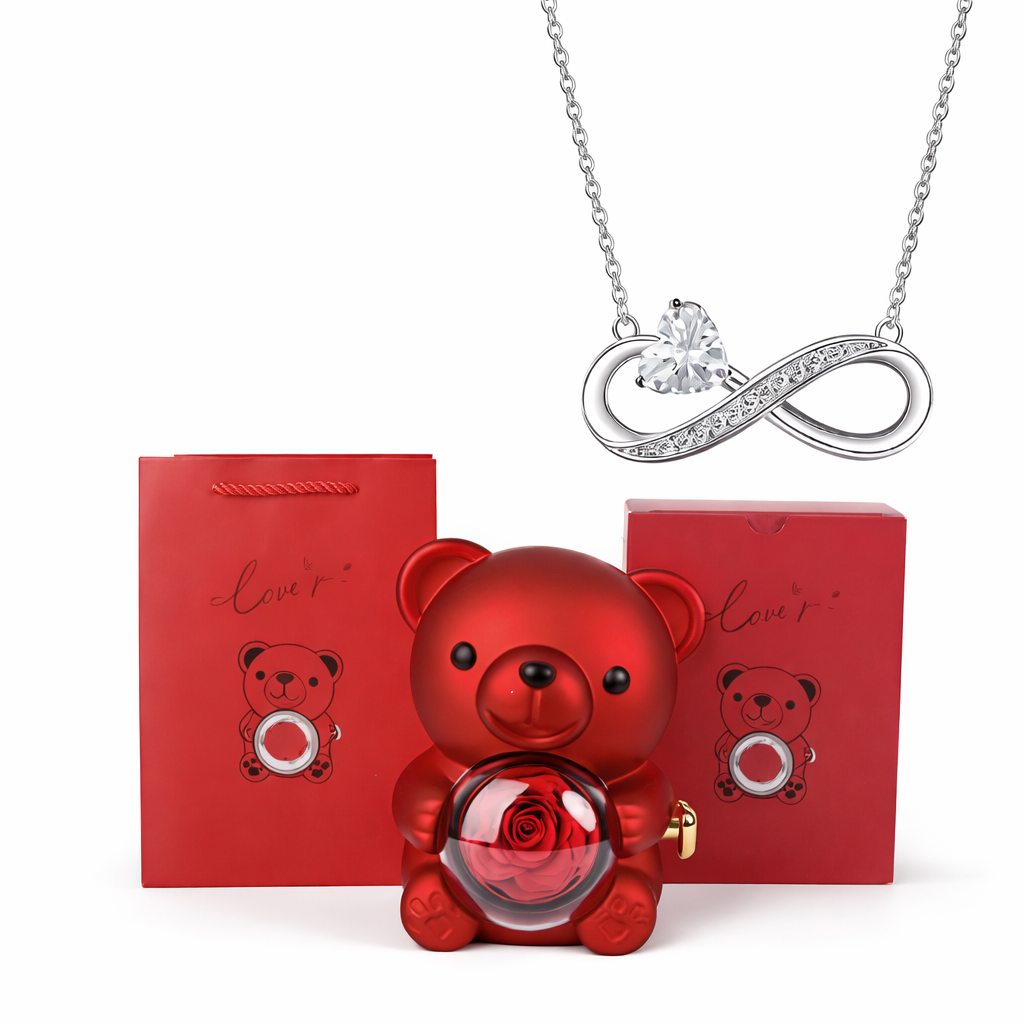 Miś z ukrytym łańcuszkiem