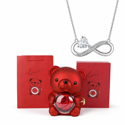 Miś z ukrytym łańcuszkiem