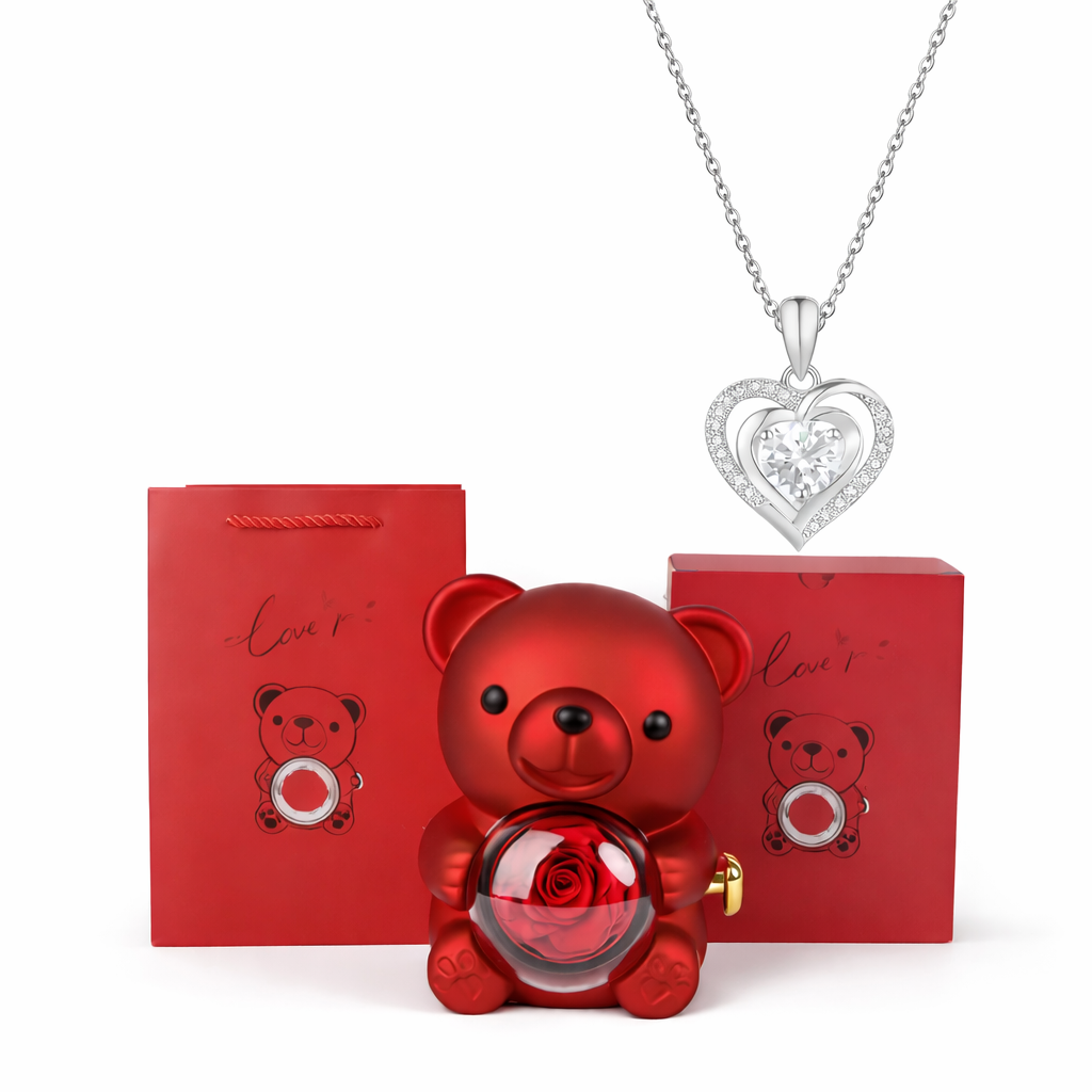 Miś z ukrytym łańcuszkiem